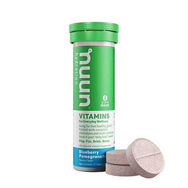 Nuun Zero Sugar Hydration Electrolyte Tablets - Sodium, Potassium, Chloride, Calcium, Magnesium, Light & Delicious Fruit Flavors, No Sugar, Gluten Free, Vegan, Wild Strawberry (80 