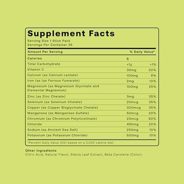 Hydrofy Hydrogen Water + Electrolytes Drink Mix | H2 Hydration Packets with Molecular Hydrogen, Sodium, Potassium, Magnesium, Calcium, and Minerals | No Sugar | Lemon Lime | 25 ct