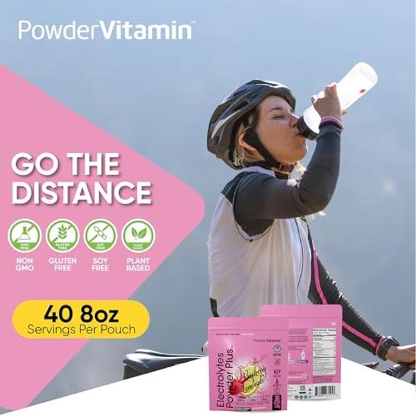PowderVitamin Electrolytes Powder Plus (20 Servings) Tangerine Pineapple Electrolyte Powder Zero Calorie Keto,0Sugar,No Maltodextrin,1000mg Potassium,120mg Calcium,120mg Magnesium,