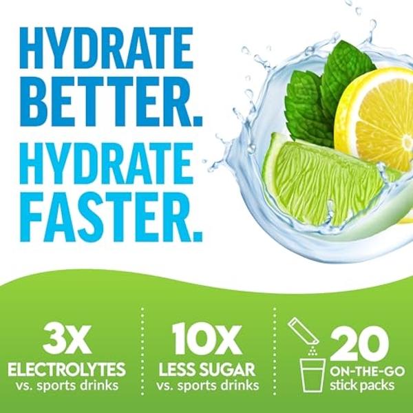 Primal Harvest Electrolytes Powder Packets Primal Hydration, Easy Open Packets, Energy Drink Mix (Lemon Berry, 30 Packs) (1 Bag)