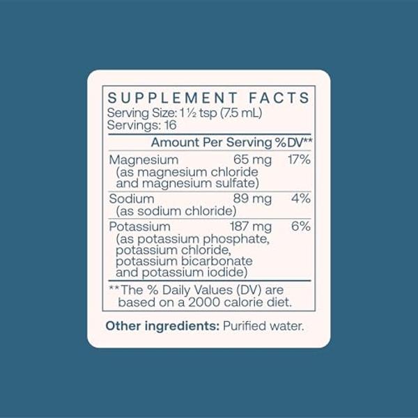 BodyBio e-Lyte - Electrolytes for Hydration, Energy and Cramp Relief, No Sugar or Artificial Flavors - 4 fl oz