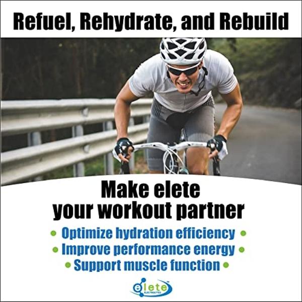 Electrolytes - elete Electrolyte Add-in Hydration Drops | Sodium, Magnesium, Potassium & Trace Minerals | No Sugar | Leg and Muscle Cramp Relief | Transform Any Drink into a Sports