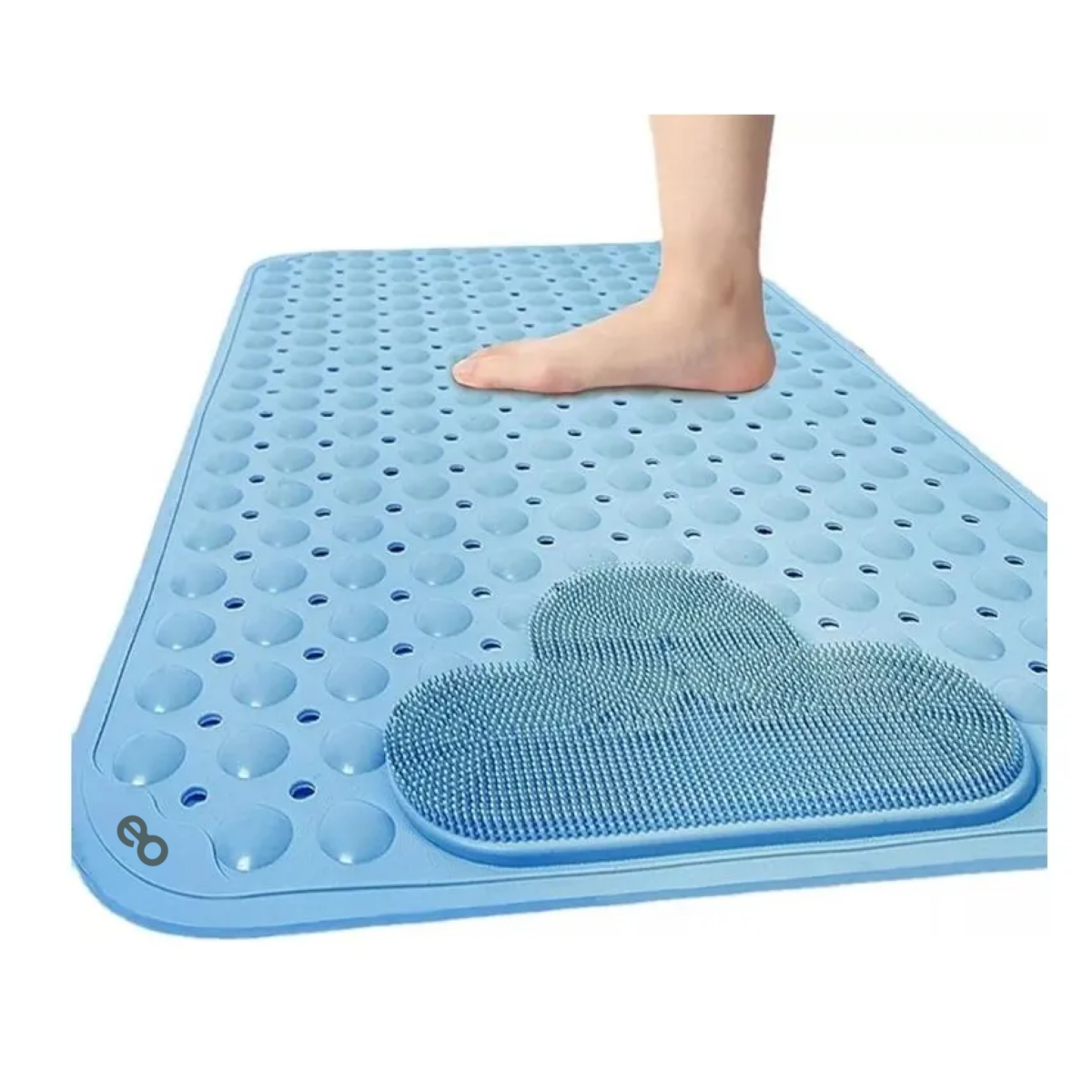 Tapete De Baño Antiderrapente Para Regadera Con Ventosas Celeste