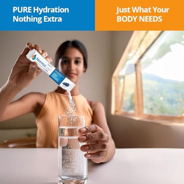 NormaLyte Oral Rehydration Salts Helps dietary management of POTS Syndrome symptoms- 1 Pouches -30 Sticks (Yields 500mL per Pack)-Grapes| Energy Supplements, Potassium Supplement, 