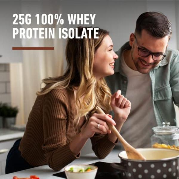 Isopure Low Carb 100% Pure Whey Isolate Protein Powder, Lactose Free, Gluten Free, With Vitamins, Dutch Chocolate, 25g Protein Per Serving, 7.5 Lbs, 103 Servings (Packaging May Var