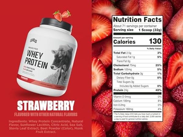 Optimum Nutrition Gold Standard 100% Whey Protein Powder, Strawberry Banana, 2 Pound (Packaging May Vary)