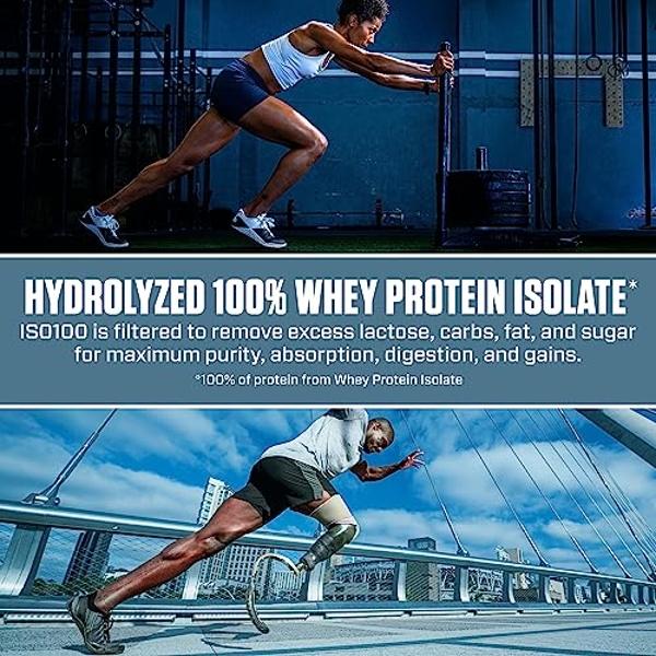 Dymatize x Fruity Pebbles ISO100 Whey Protein Powder Isolate, 25g of Protein, 75 Servings, 5.5g BCAAs, 120 Cal., Gluten Free, 1g Fat, 1g Sugar, 2g Carb