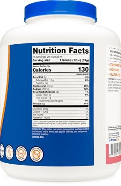 NAKED Whey Chocolate Protein Powder - Only 3 Ingredients - Grass Fed Whey Protein Powder, Organic Chocolate and Organic Coconut Sugar, No GMO, No Soy, and Gluten Free - 24 Servings