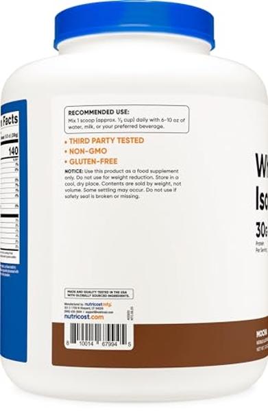Isopure Zero Carb 100% Pure Whey Isolate Protein Powder, Lactose Free, Gluten Free, With Vitamins, Strawberries & Cream, 25g Protein Per Serving, 1 Lb, 15 Servings (Packaging May V