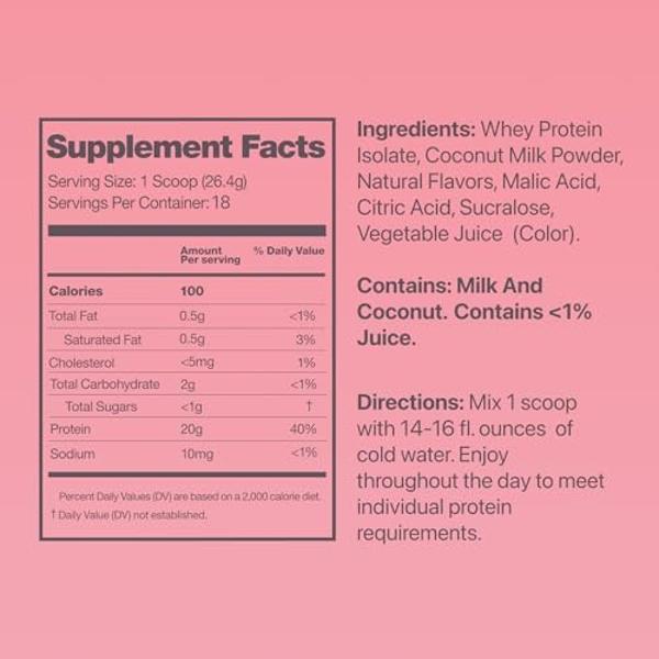Dymatize x Fruity Pebbles ISO100 Whey Protein Powder Isolate, 25g of Protein, 45 Servings, 5.5g BCAAs, 120 Cal., Gluten Free, 1g Fat, 1g Sugar, 2g Carb