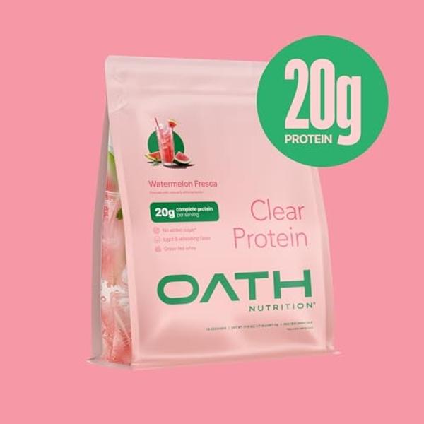 Oath Nutrition - Clear Whey Protein - 18 Servings - Watermelon Fresca