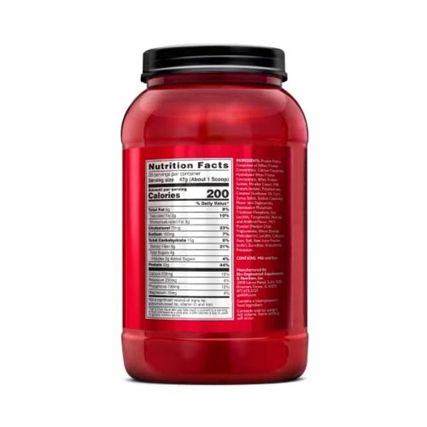 BSN SYNTHA-6 Whey Protein Powder, Strawberry Protein Powder with Micellar Casein, Milk Protein Isolate, Strawberry Milkshake, 28 Servings (Packaging May Vary)