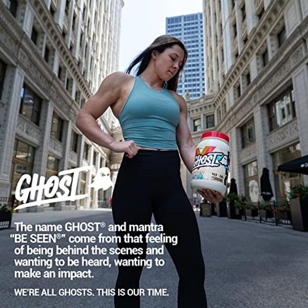 GHOST Whey Protein Powder, Peanut Butter Cereal Milk - 2LB Tub, 26G of Protein - Flavored Isolate, Concentrate & Hydrolyzed Whey Protein Blend - Post Workout Shakes - Soy & Gluten 