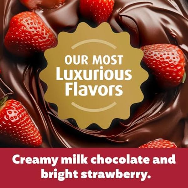 Premier Protein Indulgence Protein Shake, 30g Protein, 3g Sugar, Chocolate Covered Strawberry, 11.5 fl oz, Pack of 12