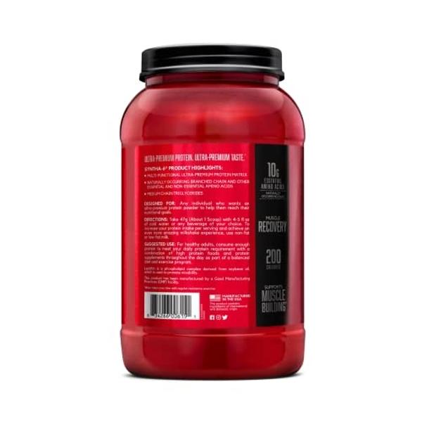 BSN SYNTHA-6 Whey Protein Powder, Strawberry Protein Powder with Micellar Casein, Milk Protein Isolate, Strawberry Milkshake, 28 Servings (Packaging May Vary)