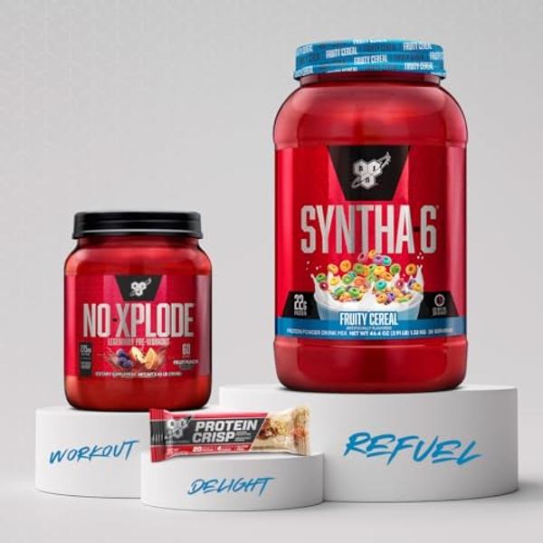 BSN SYNTHA-6 Whey Protein Powder with Micellar Casein, Milk Isolate, Fruity Cereal, 28 Servings (Packaging May Vary)