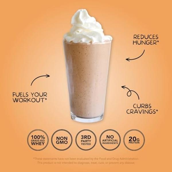 Clean Simple Eats Chocolate Peanut Butter Whey Protein Powder, Natural Sweetened and Cold-Processed Whey Protein Powder, 20 Grams of Protein (30 Servings)