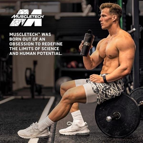 Muscletech Whey Protein Powder (Milk Chocolate, 2.2 Pound) - Nitro-Tech Muscle Building Formula with Whey Protein Isolate & Peptides - 30g of Protein, 3g of Creatine & 6.6g of BCAA