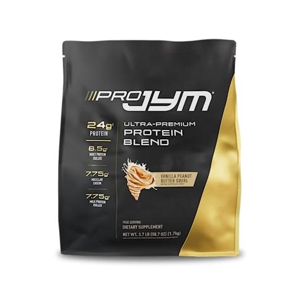 Pro JYM Vanilla Peanut Butter Protein Powder - Whey Protein Isolates, Casein, & Milk Protein, Lean Muscle Building for Men & Women, JYM Supplement Science, 45 Servings