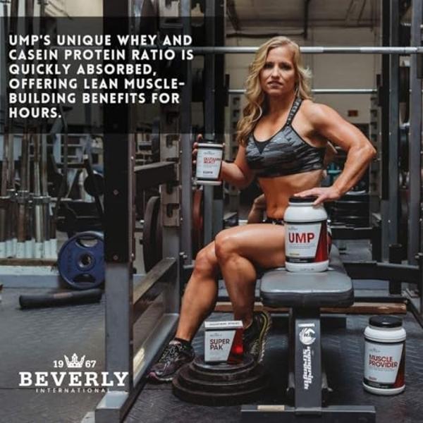 Beverly International UMP Protein Powder, Vanilla. Unique Whey-Casein Ratio Builds Lean Muscle. Easy to Digest. No Bloat. (32.8 oz) 2lb .8 oz