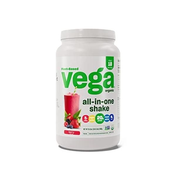 Vega, Protein Powder One Shake Us Berry Large Organic, 24.3 Ounce