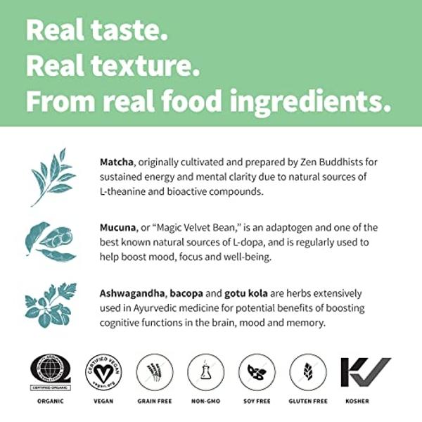 Sprout Living Epic Protein, Plant Based Protein & Superfoods Powder, Mindful Matcha | 17 Grams Organic Protein Powder, Vegan, Non-GMO, Gluten Free, Adaptogens + Nootropics (1 Pound