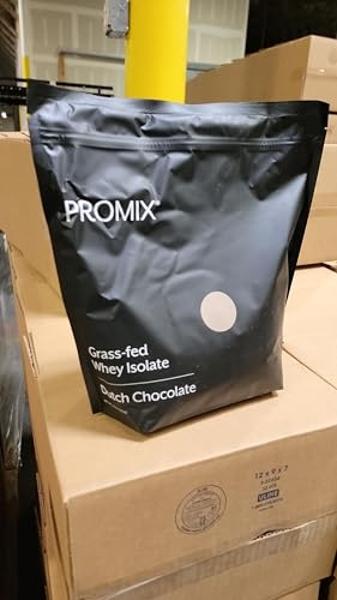 ProMix Nutrition Whey Protein Isolate Powder, Chocolate - Grass-Fed - ­Post Workout Fitness & Nutrition Shakes, Smoothies, Baking & Cooking Recipes - Gluten-Free & Keto-Friendly - 
