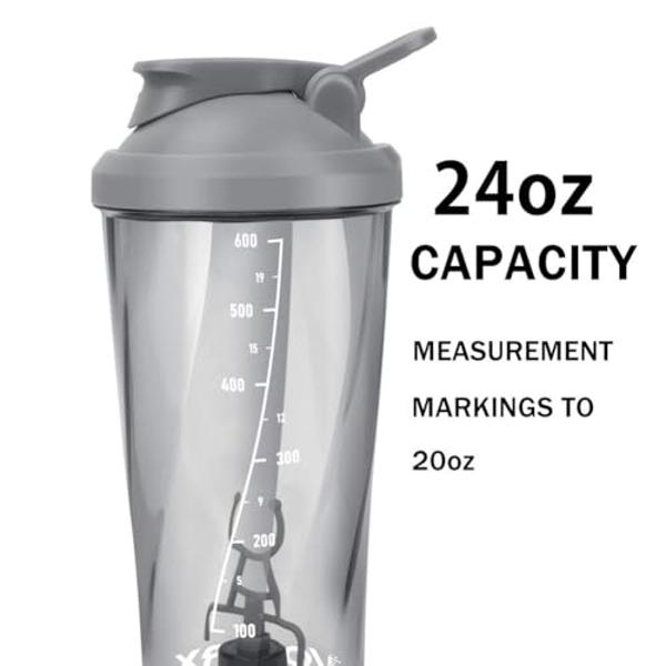 HELIMIX 2.0 Vortex Blender Shaker Bottle Holds upto 28oz | No Blending Ball or Whisk | USA Made | Portable Pre Workout Whey Protein Drink Shaker Cup | Mixes Cocktails Smoothies Sha