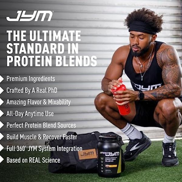 Pro JYM Vanilla Peanut Butter Protein Powder - Whey Protein Isolates, Casein, & Milk Protein, Lean Muscle Building for Men & Women, JYM Supplement Science, 45 Servings