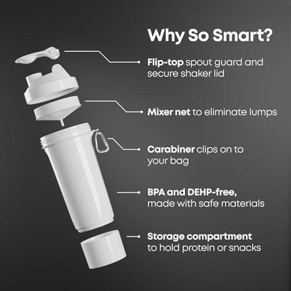VOLTRX Protein Shaker Bottle, Merger USB C Rechargeable Electric Protein Shake Mixer, Shaker Cups for Protein Shakes and Meal Replacement Shakes, BPA Free, 24oz