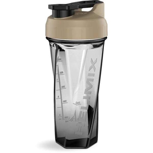 HELIMIX 2.0 Vortex Blender Shaker Bottle Holds upto 28oz | No Blending Ball or Whisk | USA Made | Portable Pre Workout Whey Protein Drink Shaker Cup | Mixes Cocktails Smoothies Sha