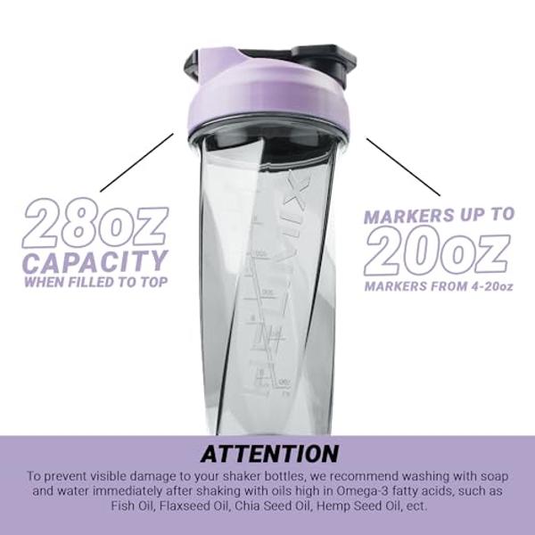 HELIMIX 2.0 Vortex Blender Shaker Bottle Holds upto 28oz | No Blending Ball or Whisk | USA Made | Portable Pre Workout Whey Protein Drink Shaker Cup | Mixes Cocktails Smoothies Sha
