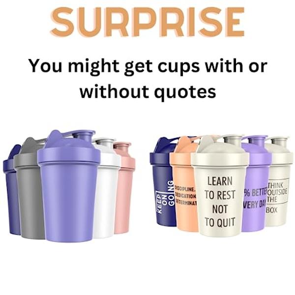 JEELA SPORTS 5 PACK Protein Shaker Bottles for Protein Mixes -20 OZ- Dishwasher Safe Shaker Cups for Protein Shakes - Shaker Cup for Blender Protein Shaker Bottle for Shakes Protei