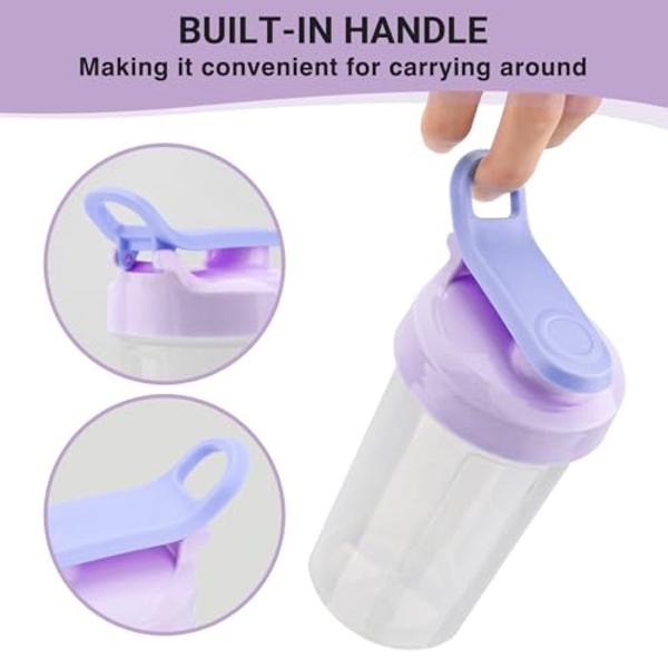 Protein Shaker Bottle, 12 oz Shaker Cup - Food-Grade Shaker Cups for Protein Shakes 12 oz - Small Shaker Bottles for Protein Mixes, Leakproof Lid Protein Shake Bottle Shaker for Gy