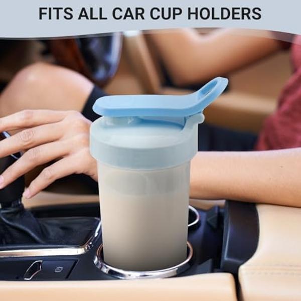 Protein Shaker Bottle, 12 oz Shaker Cup - Food-Grade Shaker Cups for Protein Shakes 12 oz - Small Shaker Bottles for Protein Mixes, Leakproof Lid Protein Shake Bottle Shaker for Gy
