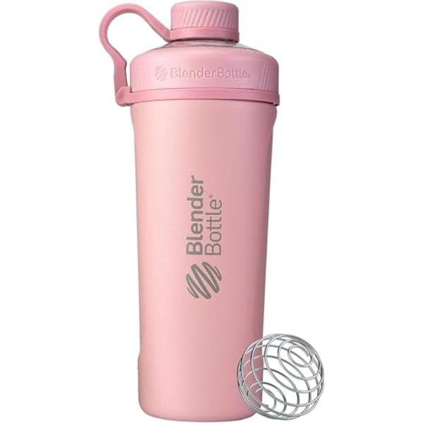 BlenderBottle Radian Insulated Stainless Steel Shaker Bottle, 26- Ounce, Rose Pink (Pack of 1)