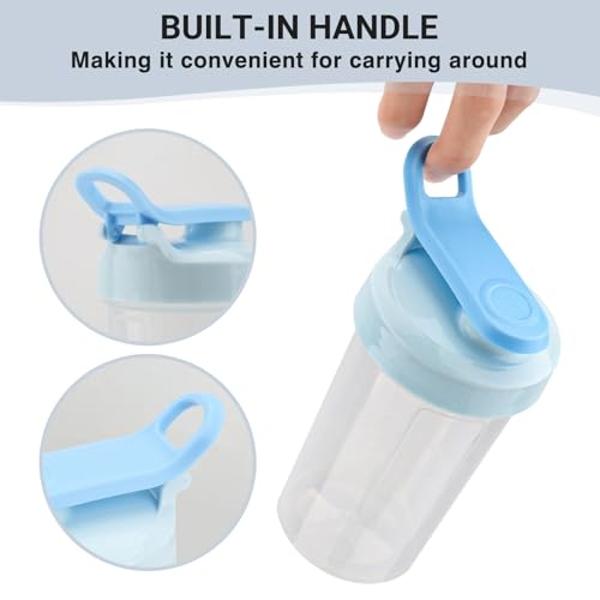 Protein Shaker Bottle, 12 oz Shaker Cup - Food-Grade Shaker Cups for Protein Shakes 12 oz - Small Shaker Bottles for Protein Mixes, Leakproof Lid Protein Shake Bottle Shaker for Gy