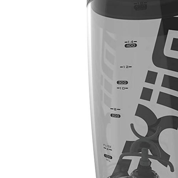 Promixx Original Shaker Bottle (MiiXR Edition) - Battery-powered for Smooth Protein Shakes - BPA Free, 20oz Cup (Black/Gray)