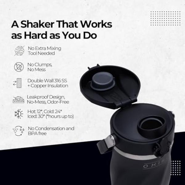 Ice Shaker Dragon Ball Z Stainless Steel Shaker Bottle | 26oz , Vegeta | Cold for 30+ Hours | Insulated Cup with Twist-on Agitator | Odor-Free Bottle for Protein Shakes, Water, Smo