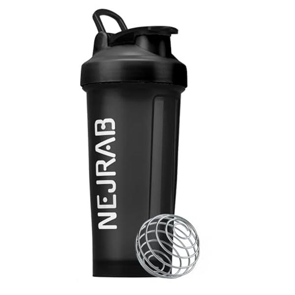 VIGIND Protein Shaker Bottle,16 oz Shake Cup for Protein Powder with Storage,Sports Water Bottle,Non Slip 3 Layer Twist Off 3oz Cups with Pill Tray Leak Proof Shake Bottles for Pro