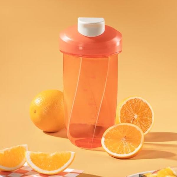 CREAWELLAY 3 Pack Protein Shaker Bottle, 24 oz Protein Shaker Cup with Wire Shaker Ball for Pre Workout, Shake Bottle with Carrying Handle, BPA-Free & Dishwasher Safe (Black, White
