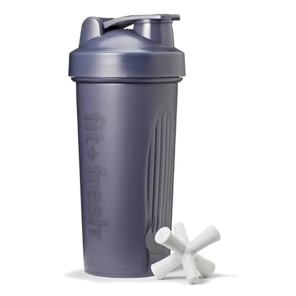 BARE PERFORMANCE NUTRITION Blender Bottle Shaker Bottle, 28 oz Shaker Bottle with Wire Whisk, Black