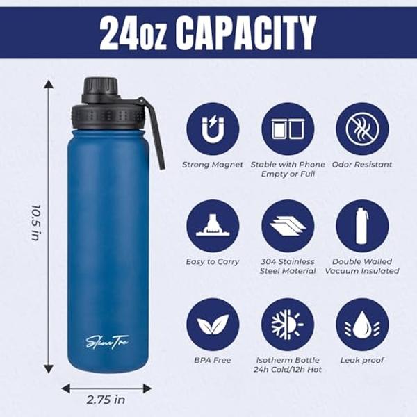 BlenderBottle Classic V2 Shaker Bottle Perfect for Protein Shakes and Pre Workout, 32-Ounce, Black