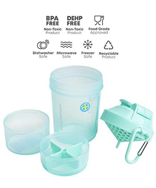 Smartshake Original 2GO, 20 oz Shaker Cup, Mint Green (Packaging May Vary)