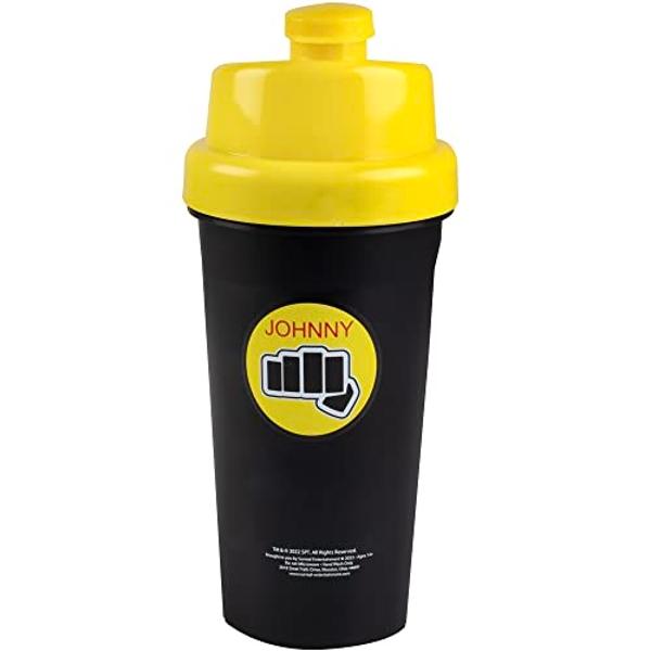 Karate Kid Cobra Kai 25oz Shaker Bottle w/ Blender Mixer Ball (2pk) - Drink Measurements, Fliptop, Leakproof Screw Lid - Blend Protein Powder, Sports Drinks, Shakes, Smoothies - Of