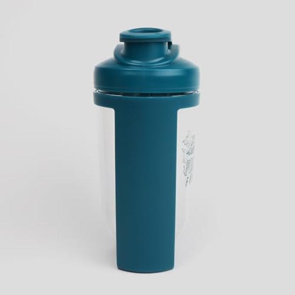 Phoenix Fitness Protein Shaker Bottle - 20.3oz Leakproof BPA Free Gym Bottle with Screw Top Lid and Mixer Ball for Protein Shakes, Juices & Supplements for Men and Women - Teal