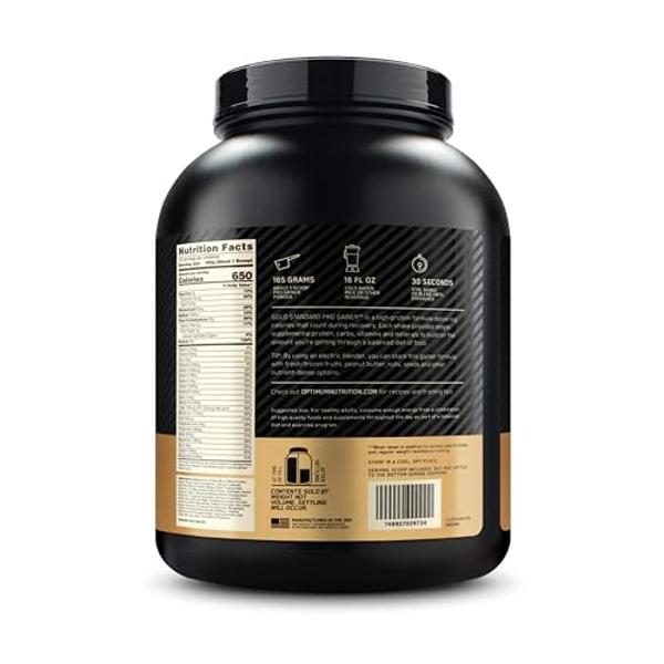 Optimum Nutrition Gold Standard Pro Gainer, Weight Gainer Protein Powder, Vanilla Custard, 5.09 Pounds (Packaging May Vary)