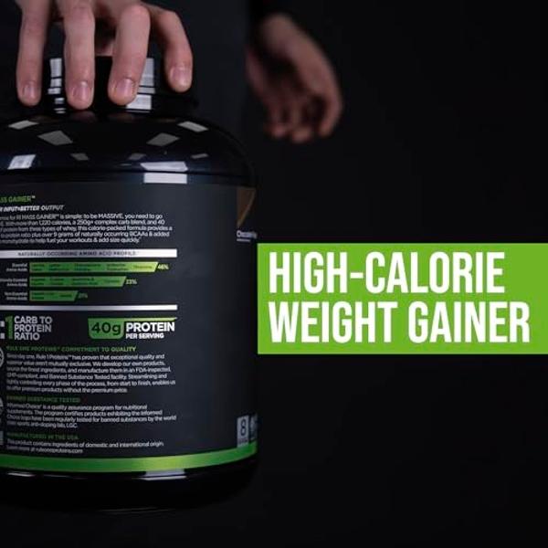 GNC Pro Performance Weight Gainer Protein Powder, 50g Protein, High Calorie, 700 Calories, Supports Mass and Muscle Recovery, MCT, BCAA, 3rd Party Tested, Double Strawberries and C