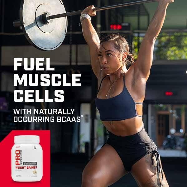 GNC Pro Performance Weight Gainer Protein Powder, 50g Protein, High Calorie, 700 Calories, Supports Mass and Muscle Recovery, MCT, BCAA, 3rd Party Tested, Double Strawberries and C