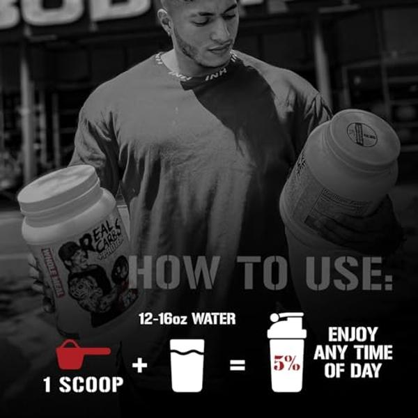 5% Nutrition Rich Piana Real Carbs + Protein | Clean Mass Gainer Meal Replacement Protein Powder | Carbohydrate for Pre Workout/Post-Workout Recovery Meal | 2.87 lb, 20 Srvgs (Bana